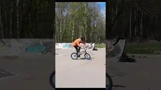 проехал весь скейтпарк на фейки трюки бмх bmx 