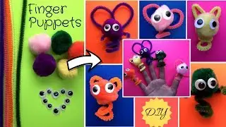 How to Make Finger Puppets | 5 Minutes Pipe Cleaner Crafts