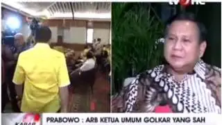 Wawancara khusus dengan Prabowo terkait Golkar