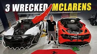 3 WRECKED McLarens Collect Dust in My Shop!!