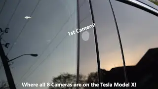 Where all 8 Exterior Cameras are on the Tesla Model X!