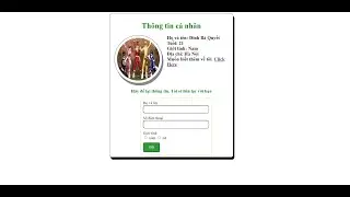 Thiết kế giao diện form đơn giản. Tổng kết  kiến thức html cơ bản đã học