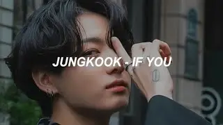 BTS (방탄소년단) JUNGKOOK (전정국) - IF YOU (cover) easy lyrics