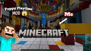 Poppy Playtime gameplay in Minecraft | Huggy Wuggy map in Minecraft pocket edition | #minecraft