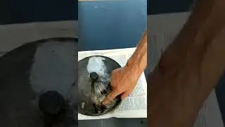 Отмываем крышку казана АНТИЖИРом