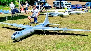 HUGE AND GIGANTIC !! CONVAIR B-36 LONG-RANGE BOMBER / RC SCALE MODEL ELECTRIC AIRCRAFT / FLIGHT DEMO