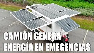 Camión genera energía móvil durante emergencias