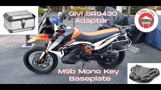 #215 Monokey top box plate for KTM Adventure 890 R, SR9430 Adapter, M9b Baseplate
