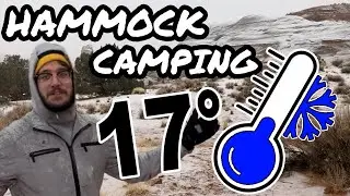 Hammock Camping In 17 Degree Weather **STARTED SNOWING** | Kanab, Utah