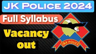 JK Police  Constable Full Syllabus 2024 😍 || JKP constable vacancy out 🚨#jkstudentscorner