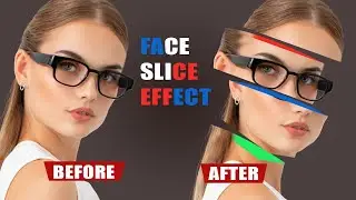 Face slice effect in photoshop|| Photoshop Tutorial