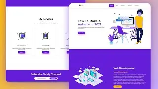 How to Create Website Using HTML And CSS 2021 || Responsive Website Design
