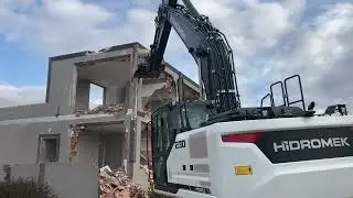 #hidromek Hidromek 230 lc Ekskavatör Kulanan Ustalarımız Bina Yıkımı Yapıyor Ustamız
