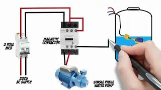 Water Tank Controller Circuit Diagram With Explained | Water Pump Auto On When Water Tank Is Low