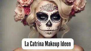 La Catrina Makeup Ideen | Mexikanisches Totenfest | Halloween Look | Kostüm | KI Design #ai