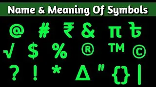 Name of Keyboard Symbols in Mobile and computer // Math Symbols and Sign