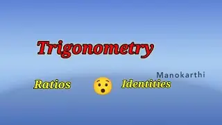 Trigonometry || Ratios & Identities || Chapter 6 ||10th std TN matric syllabus || In tamil