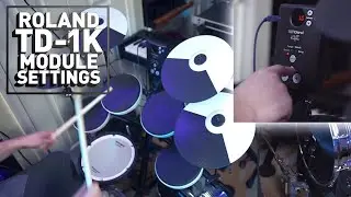 Roland TD-1K Module Settings | Adjusting Sensitivity, MIDI Notes, Pad Type