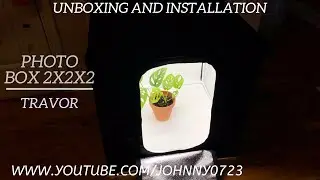 Travor 2x2x2 LED Photo Box - Unboxing, Installation and Demo!