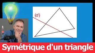 Construire le symétrique du triangle par rapport à la droite (d) • sixième symétrie axiale