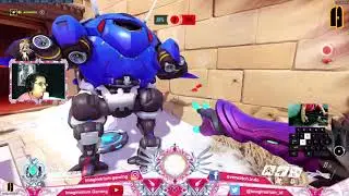 Pake Echo, Duplicate Reinhardt, DEATH Hammer Down Dua Kali, Musuh ROTO!! - (Overwatch Indonesia)