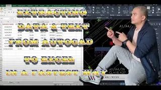 Extracting Data & Text from Autocad to Excel in a Fastest Way AUTOCAD TUTORIAL