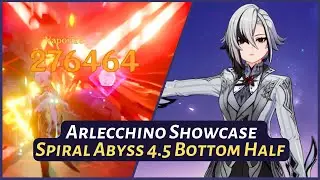 [Genshin Impact] | C0 Arlecchino Melt & Vape VS Bottom Half Bosses - Spiral Abyss 4.5 | Floor 12
