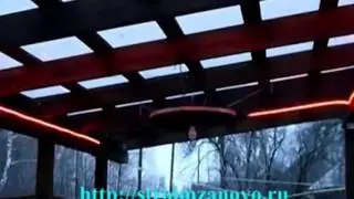 Подсветка беседки светодиодной лентой