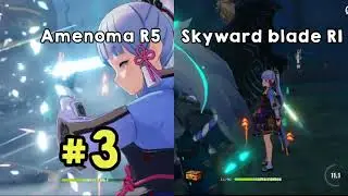 Ayaka Amenoma R5 VS Skyward Blade R1 - Genshin Impact Indonesia