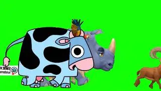 Animated Animal Stampede Green Screen for 