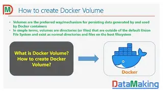 How to create Docker Volume | Docker Practical Tutorial | Part 10 | Data Making | DM | DataMaking