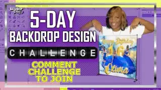 Are you struggling to create custom backdrops for your events? 5-Day Backdrop Design Challenge