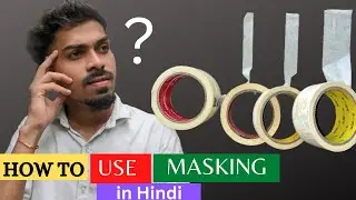 USE OF MASKING TAPE || how to use MASKING TAPE for beginners in (Hindi)_ masking tape review