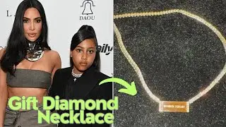 North west gifts mom kim kardashian a lavish diamond necklace for her birthday.