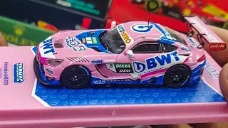 Tarmac Works 1/64 Scale Mercedes AMG GT3 Evo 2020 DTM 2021 GruppeM Racing No. 8 Diecast Model
