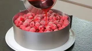 The famous German raspberry cake that drives the world crazy! Cake that melts in your mouth!