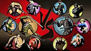 Shadow Fight 2 Hermit and Bodyguards vs Lynx and Bodyguards