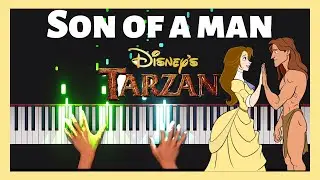 Son of a man - Tarzan | Easy Piano Tutorial | 4K 60fps