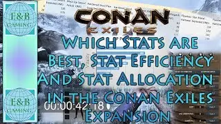 Conan Exiles - FROZEN NORTH  - Best Stats, Stat Efficiency, Stat Allocation - Graphs and Math