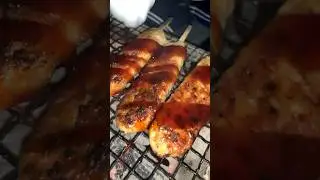 Chicken meat balls【Solo Camping】