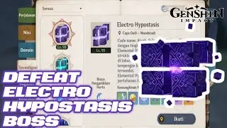 Genhsin Impact - Defeat Electro Hypostasis Boss Fight #genshinimpact #hoyoverse #hypostasis