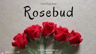 Easy Way To Make Rose Buds Felt Flowers - Felt Roses (Simple Way)