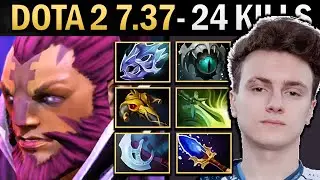 Anti-Mage Gameplay Miracle with 24 Kills and Aghanims - Dota 7.37