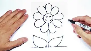 How to draw a Flower Step by Step | Flower Drawing Lesson