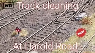 Track cleaning at Harold Road..