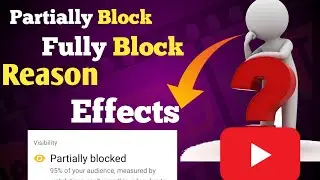 Partially Block Vs Fully Block Videos/Reasons and Effects on Channel/in Hindi/Urdu@info_at_ms