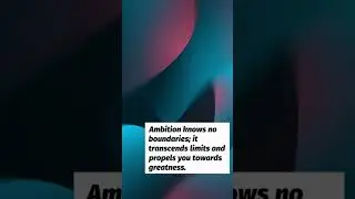 Ambition knows no ✈
