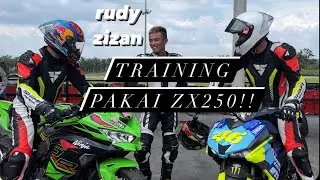 Rudy Zizan training pakai ZX250 di Rud Sepang