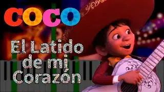 E Latido de mi Corazón de Coco - Piano Tutorial - KeySynth