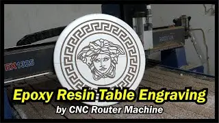 Epoxy Resin Table Engraving by CNC Router Machine | Epoxy Resin Art #epoxyresinart #cnc